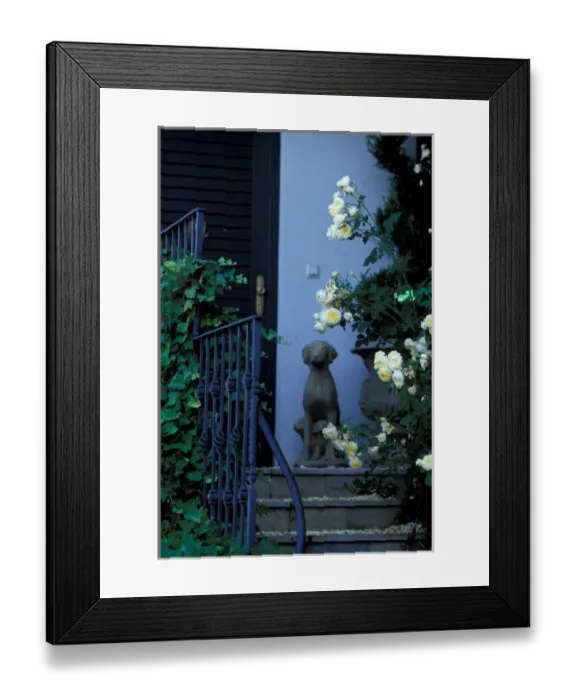 Framed Print : Europe, Austria, Wachau Region, Krems, traditional garden architecture