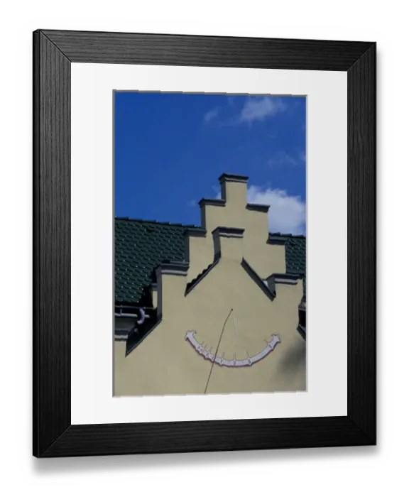 Framed Print : Europe, Austria, Wachau Region, Krems, sundial Framed Print : Europe, Austria, Wachau Region, Krems, sundial