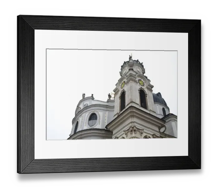 Framed Print : Salzburg, Salzburg, Austria - Low angle view of an ornately designed, old world building