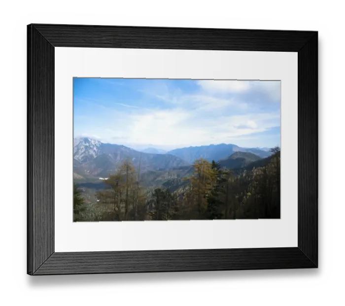 Framed Print : Upper Austria, Austria - High angle view of mountains and a valley. Horizontal shot Framed Print : Upper Austria, Austria - High angle view of mountains and a valley. Horizontal shot