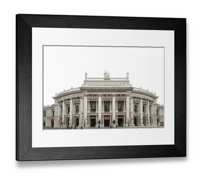 Framed Print : Vienna, Austria - A circular european style building with romanesque columns. Horizontal Framed Print : Vienna, Austria - A circular european style building with romanesque columns. Horizontal