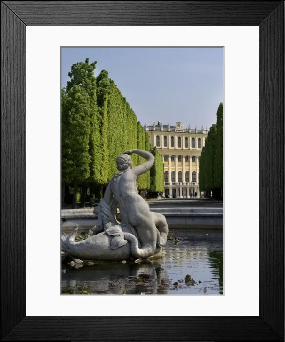 Framed Print : Europe, Austria, Vienna, Schonbrunn Palace sculpture, fountain Framed Print : Europe, Austria, Vienna, Schonbrunn Palace sculpture, fountain