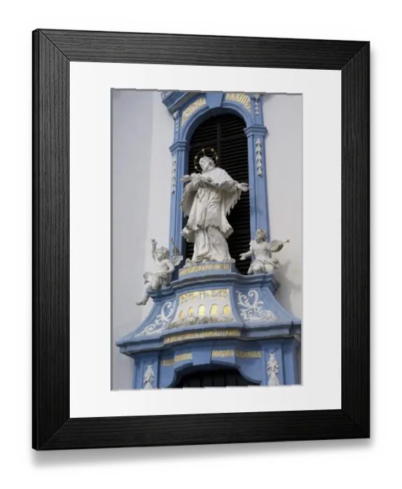Framed Print : Europe, Austria, Wachau Valley, Lower Austria, Durnstein, abbey, statues Framed Print : Europe, Austria, Wachau Valley, Lower Austria, Durnstein, abbey, statues