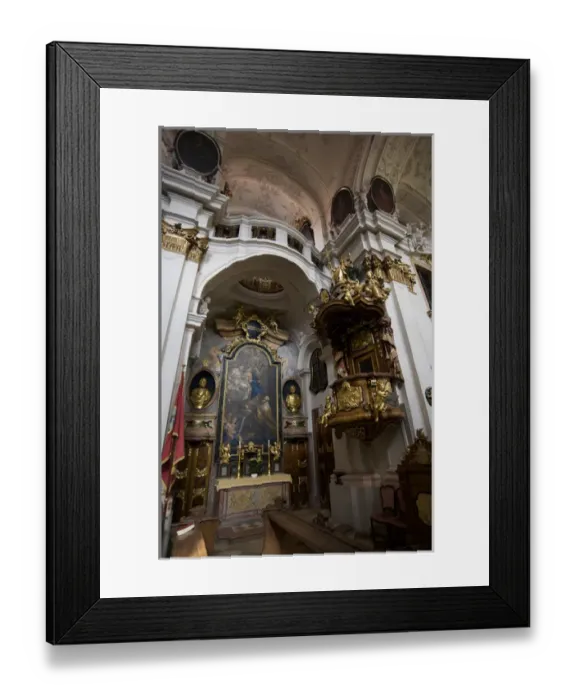 Framed Print : Europe, Austria, Wachau Valley, Lower Austria, Durnstein, abbey interior Framed Print : Europe, Austria, Wachau Valley, Lower Austria, Durnstein, abbey interior