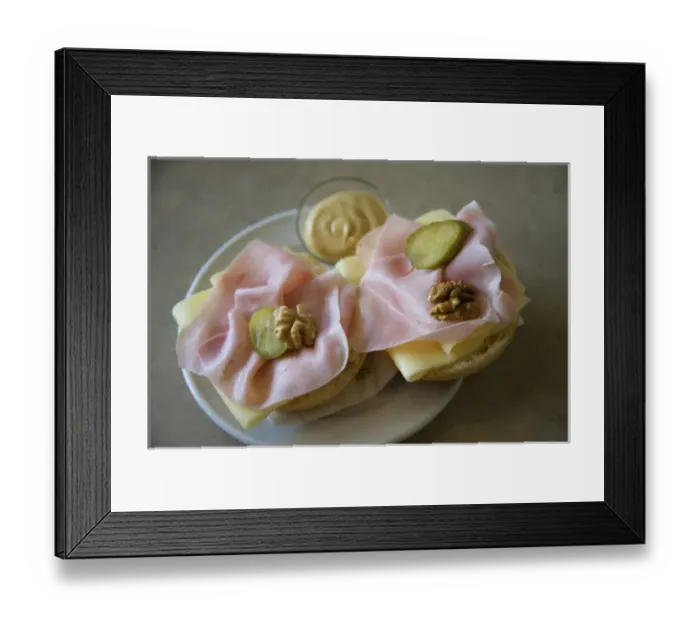 Framed Print : Europe, Austria, Salzburg Stadt, Salzburg, ham and cheese sandwich
