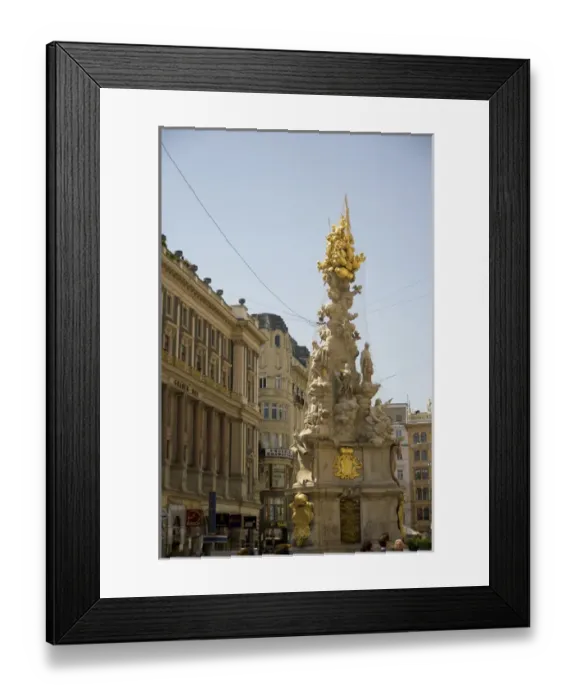 Framed Print : Europe, Austria, Vienna, Pestsaule, sculptured column remembering the plague, Graben Framed Print : Europe, Austria, Vienna, Pestsaule, sculptured column remembering the plague, Graben