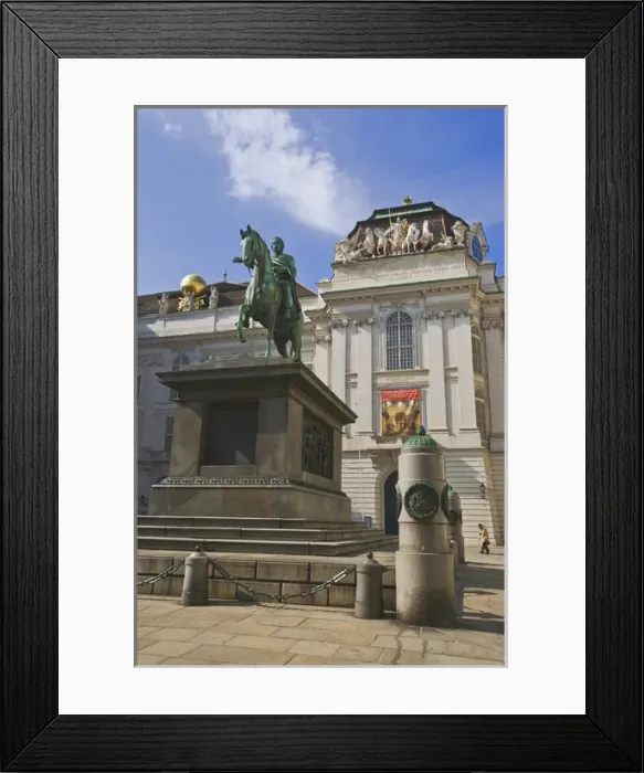 Framed Print : A view of St. Michaels Square in Viennia Austra Framed Print : A view of St. Michaels Square in Viennia Austra