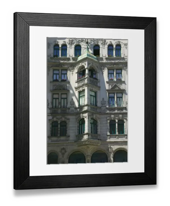 Framed Print : Historical building by the street, Vienna, Austria