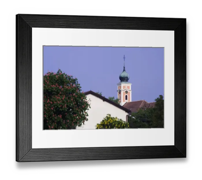 Framed Print : Illmitz city view and church, Illmitz, National Park Lake Neusiedl, Burgenland, Austria Framed Print : Illmitz city view and church, Illmitz, National Park Lake Neusiedl, Burgenland, Austria
