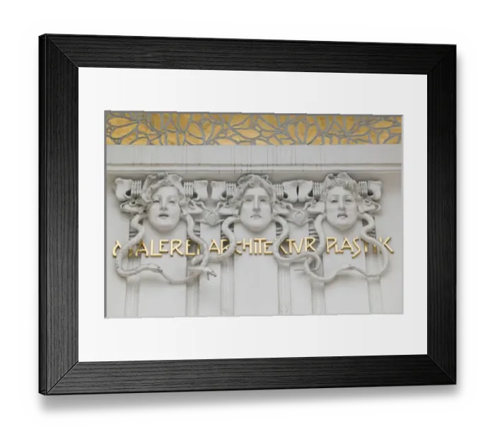 Framed Print : AUSTRIA-Vienna: The Secession Building (b. 1898) Muses of Painting, Architecture Framed Print : AUSTRIA-Vienna: The Secession Building (b. 1898) Muses of Painting, Architecture