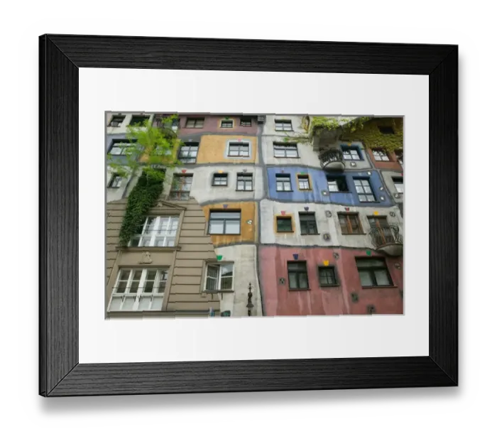 Framed Print : AUSTRIA-Vienna: Hundertwasserhaus Housing Estate designed by Friedensreich