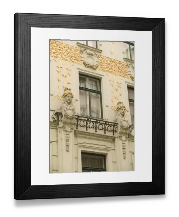 Framed Print : AUSTRIA-Vienna: Fleischmarkt : Jugendstil Facade of #14