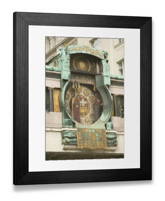 Framed Print : AUSTRIA-Vienna: Hoher Markt: The Anker Clock  /  Ankeruhr (b. 1914)