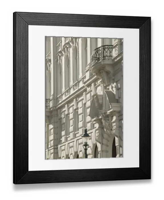 Framed Print : AUSTRIA-Vienna: Kohlmarkt: White Building Detail Framed Print : AUSTRIA-Vienna: Kohlmarkt: White Building Detail