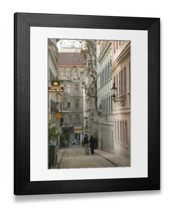 Framed Print : AUSTRIA-Vienna: Spittelberg Historic District  /  Detail
