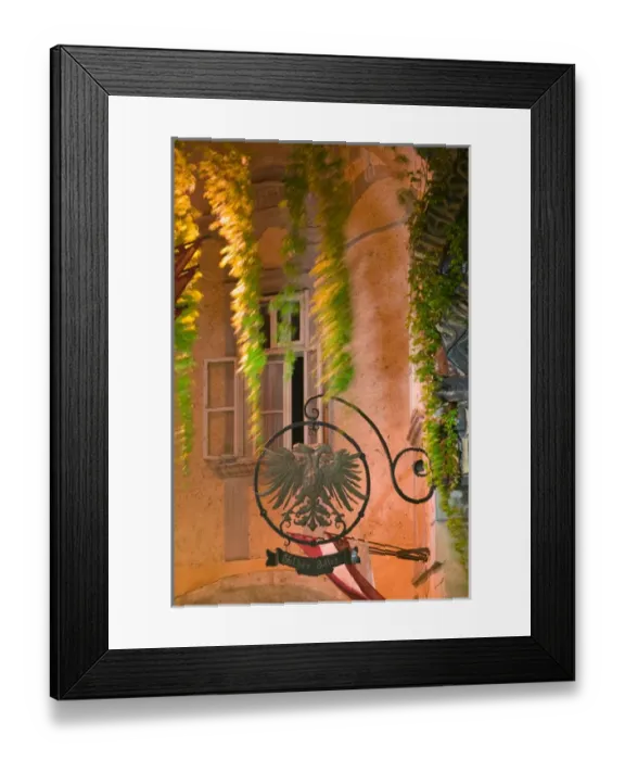 Framed Print : AUSTRIA-Vienna: Fleischmarkt: Griechengasse Cafe / Evening Framed Print : AUSTRIA-Vienna: Fleischmarkt: Griechengasse Cafe / Evening