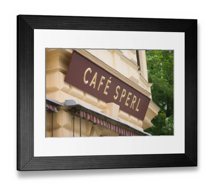 Framed Print : AUSTRIA-Vienna: Cafe Sperl - Vienese Cafe (and favorite cafe of young Adolf Hitler)