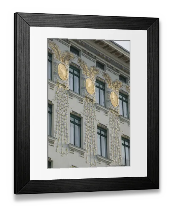 Framed Print : AUSTRIA-Vienna: Medallionhaus- Jugendstil Buildingb. 1899 by Otto Wagner Framed Print : AUSTRIA-Vienna: Medallionhaus- Jugendstil Buildingb. 1899 by Otto Wagner