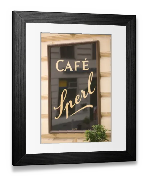 Framed Print : AUSTRIA-Vienna: Cafe Sperl - Vienese Cafe (and favorite cafe of young Adolf Hitler)