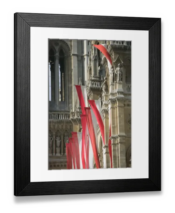 Framed Print : AUSTRIA-Vienna: Neues Rathaus / New Vienna Town Hall / Detail Rathausplatz Framed Print : AUSTRIA-Vienna: Neues Rathaus / New Vienna Town Hall / Detail Rathausplatz