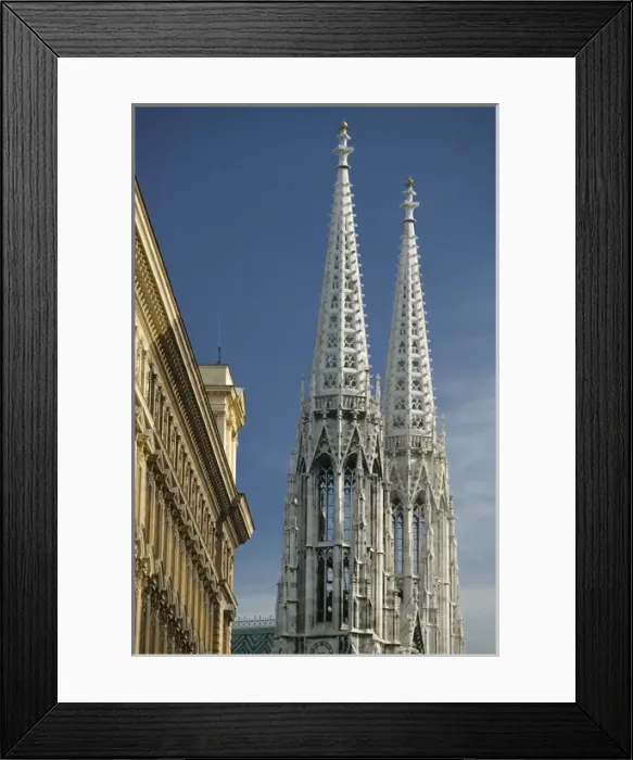 Framed Print : AUSTRIA-Vienna: The Spires of the Votive Church / Votivkirche Framed Print : AUSTRIA-Vienna: The Spires of the Votive Church / Votivkirche
