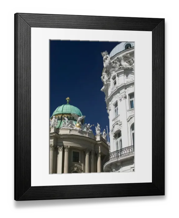 Framed Print : AUSTRIA-Vienna : Buildings at Michaelerplatz  /  Hofburg
