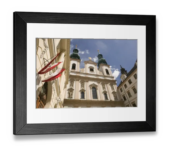 Framed Print : AUSTRIA-Vienna : JesuitenKirche  /  Jesuit Church  /  Exterior