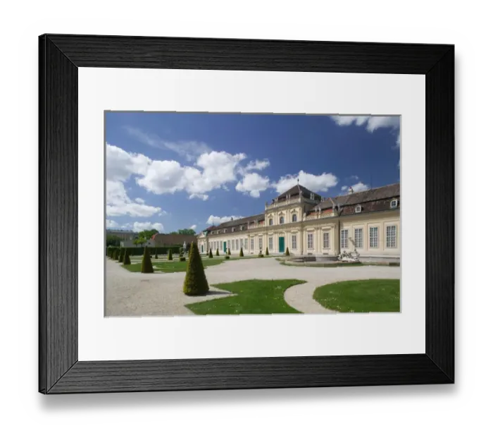 Framed Print : AUSTRIA-Vienna : Unteres Belvedere Palace from the Belvedere Grounds Framed Print : AUSTRIA-Vienna : Unteres Belvedere Palace from the Belvedere Grounds