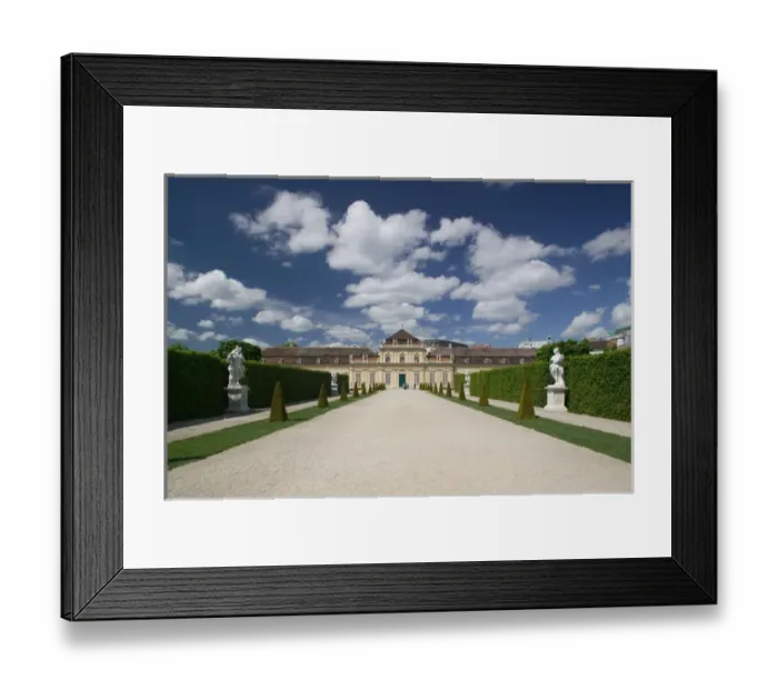 Framed Print : AUSTRIA-Vienna : Unteres Belvedere Palace from the Belvedere Grounds