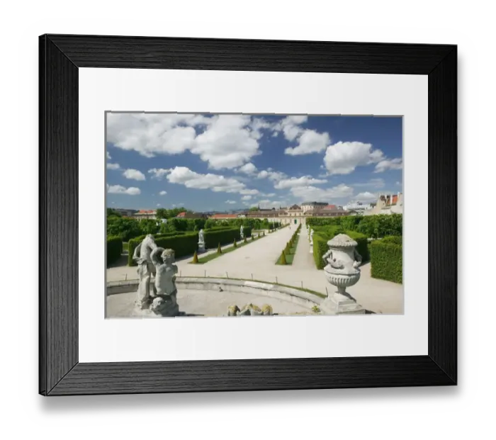 Framed Print : AUSTRIA-Vienna : Unteres Belvedere Palace from the Belvedere Grounds