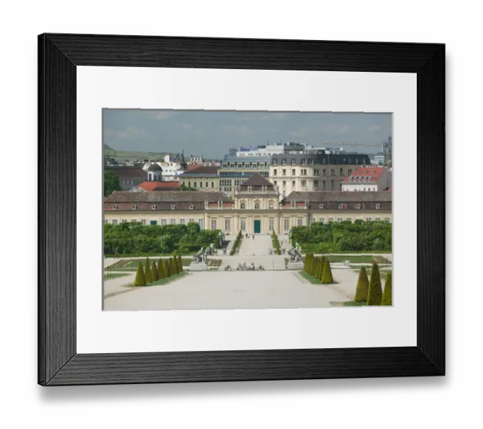 Framed Print : AUSTRIA-Vienna : Unteres Belvedere Palace from the Belvedere Grounds Framed Print : AUSTRIA-Vienna : Unteres Belvedere Palace from the Belvedere Grounds