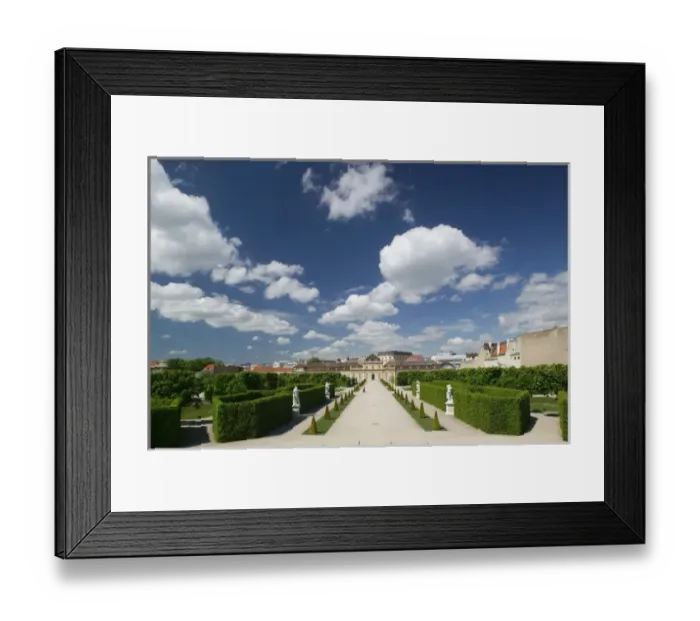 Framed Print : AUSTRIA-Vienna : Unteres Belvedere Palace from the Belvedere Grounds