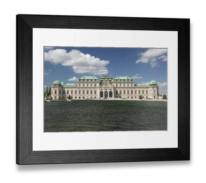 Framed Print : AUSTRIA-Vienna : Oberes Belvedere Palace Southern Facade Framed Print : AUSTRIA-Vienna : Oberes Belvedere Palace Southern Facade
