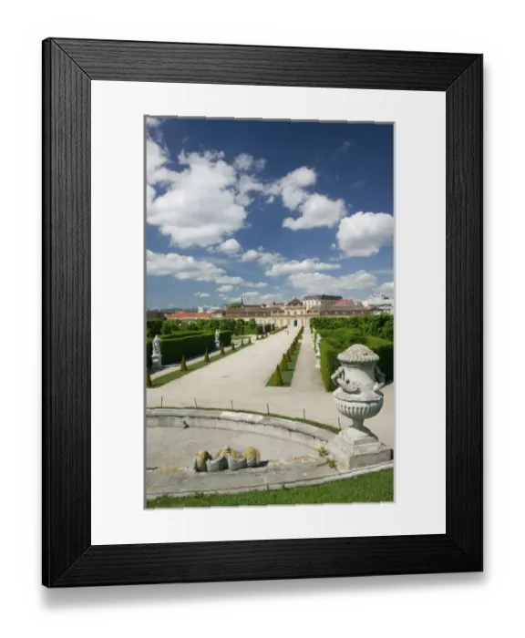 Framed Print : AUSTRIA-Vienna : Unteres Belvedere Palace from the Belvedere Grounds Framed Print : AUSTRIA-Vienna : Unteres Belvedere Palace from the Belvedere Grounds