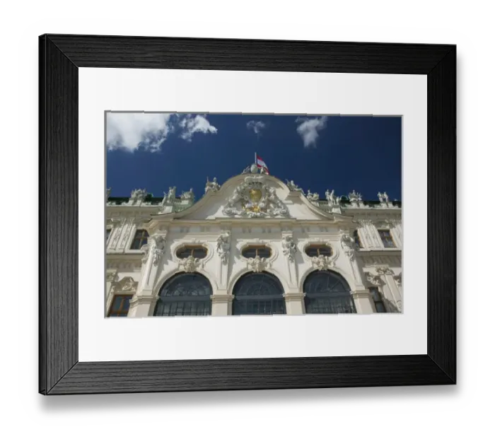 Framed Print : AUSTRIA-Vienna : Oberes Belvedere Palace Southern Facade Framed Print : AUSTRIA-Vienna : Oberes Belvedere Palace Southern Facade