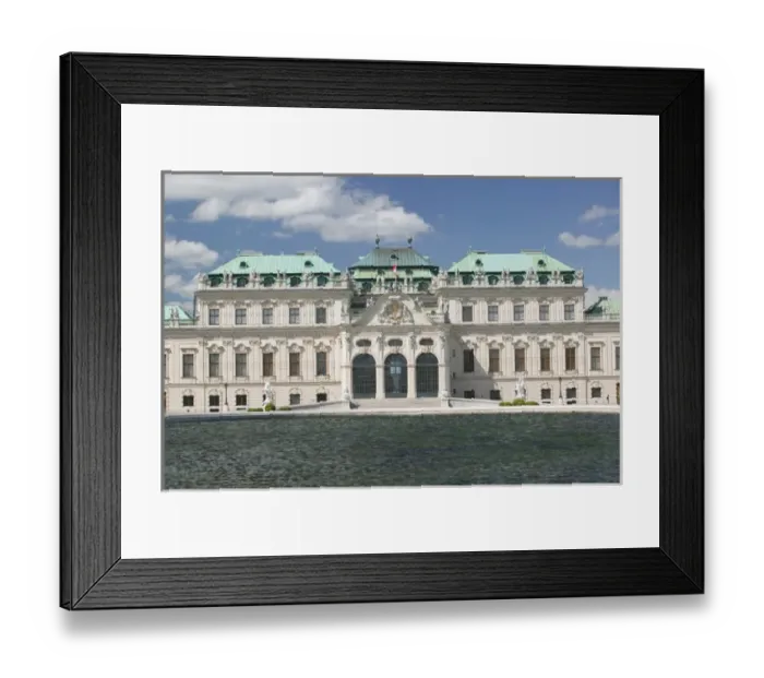 Framed Print : AUSTRIA-Vienna : Oberes Belvedere Palace Southern Facade Framed Print : AUSTRIA-Vienna : Oberes Belvedere Palace Southern Facade