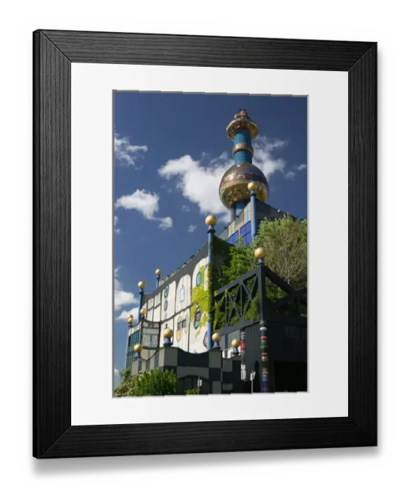 Framed Print : AUSTRIA-Vienna (Alsergrund): City Waste Incinerator / designed by F. Hundertwasser Framed Print : AUSTRIA-Vienna (Alsergrund): City Waste Incinerator / designed by F. Hundertwasser