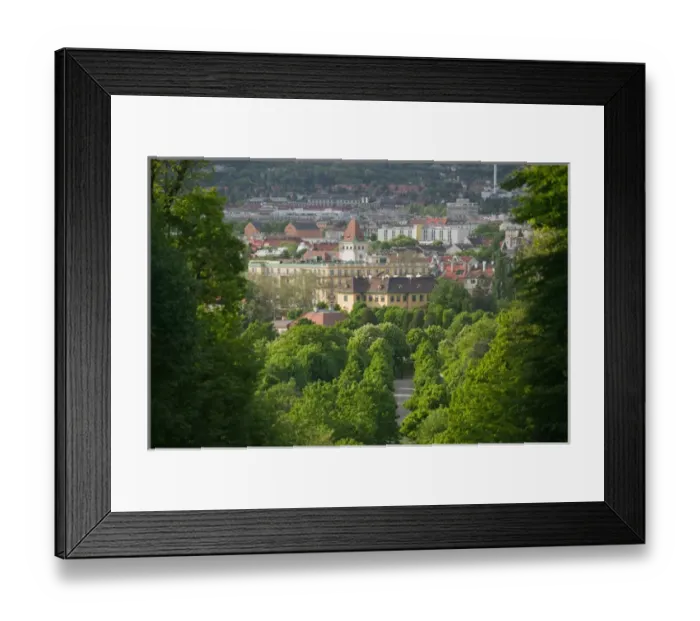 Framed Print : AUSTRIA-Vienna: View of Penzing vrom Schonbrunn Palace Hills