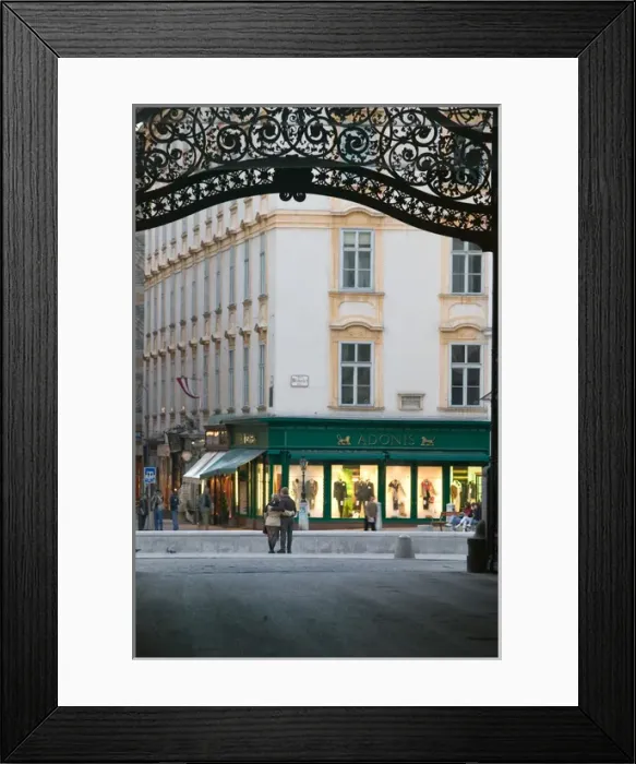 Framed Print : AUSTRIA-Vienna: Michaelerplatz / Hofburg / Passage Traffic Framed Print : AUSTRIA-Vienna: Michaelerplatz / Hofburg / Passage Traffic