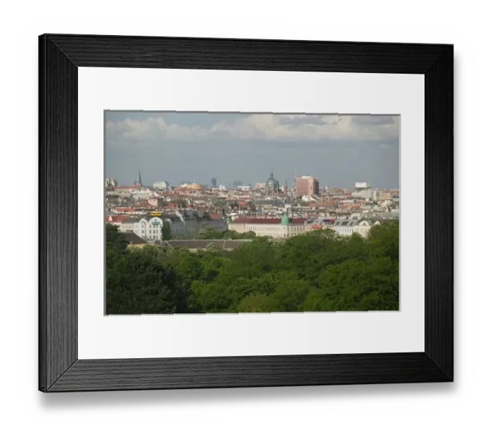 Framed Print : AUSTRIA-Vienna: City View from Schonbrunn Palace Framed Print : AUSTRIA-Vienna: City View from Schonbrunn Palace