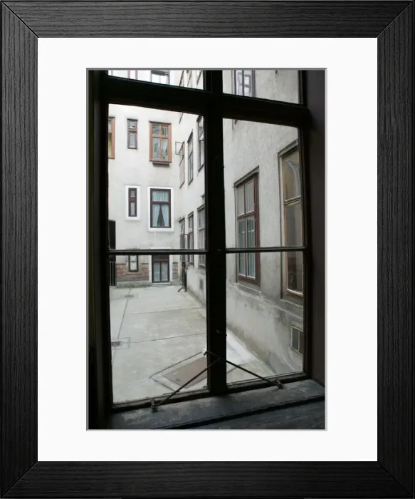 Framed Print : AUSTRIA-Vienna : Courtyard of Stumpergasse #31 Adolf Hitlers Apartment