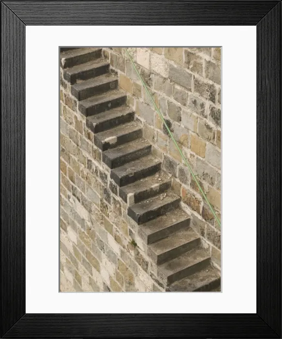 Framed Print : AUSTRIA-Vienna : Embankment Detail / Wien River Framed Print : AUSTRIA-Vienna : Embankment Detail / Wien River