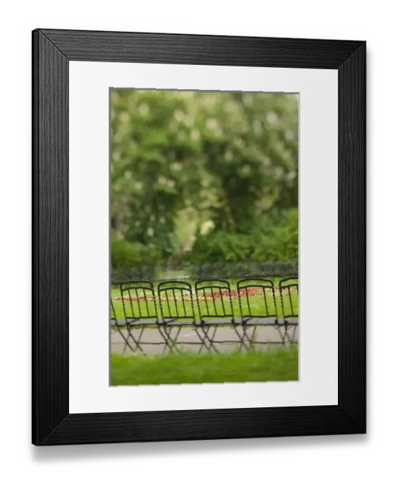 Framed Print : AUSTRIA-Vienna : Park Benches / Defocussed Burggarten / Palace Gardens Framed Print : AUSTRIA-Vienna : Park Benches / Defocussed Burggarten / Palace Gardens