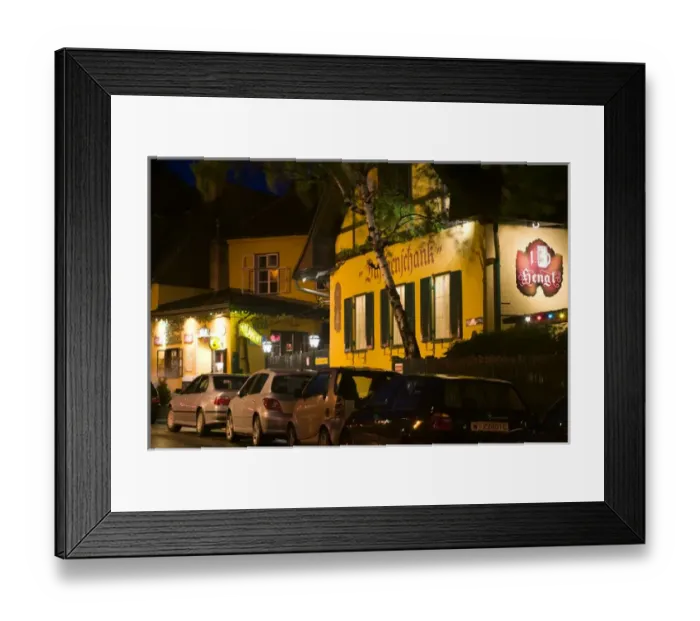 Framed Print : AUSTRIA-Vienna (Grinzing): Heurigen - Wine Taverns  /  Exterior Famous Wine Tavern