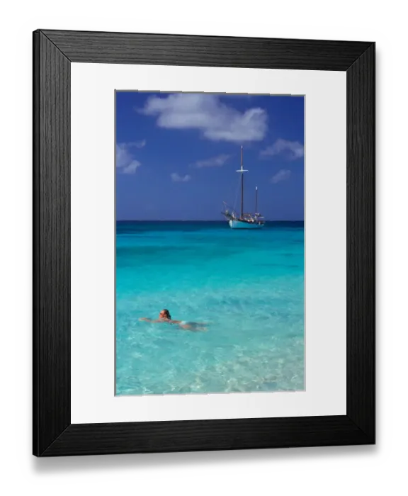 Framed Print : Caribbean, Aruba, Malmok beach Framed Print : Caribbean, Aruba, Malmok beach