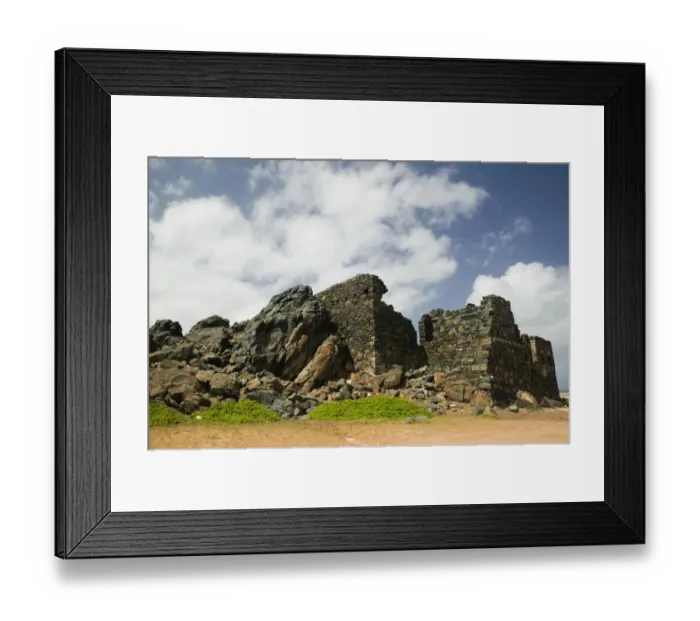 Framed Print : ABC Islands - ARUBA - Paradera: Gold Mine Ruins / Arubas East Coast Framed Print : ABC Islands - ARUBA - Paradera: Gold Mine Ruins / Arubas East Coast