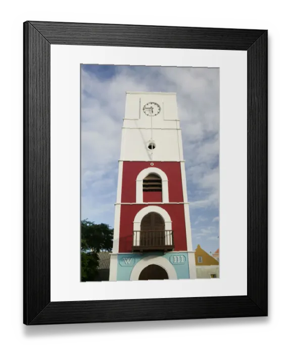 Framed Print : ABC Islands - ARUBA - Oranjestad: Fort Zoutman / Clock Tower Framed Print : ABC Islands - ARUBA - Oranjestad: Fort Zoutman / Clock Tower
