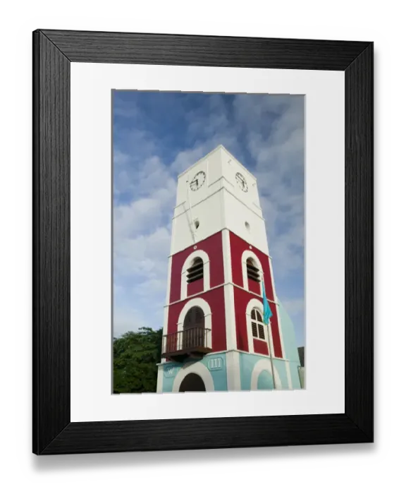 Framed Print : ABC Islands - ARUBA - Oranjestad: Fort Zoutman / Clock Tower Framed Print : ABC Islands - ARUBA - Oranjestad: Fort Zoutman / Clock Tower