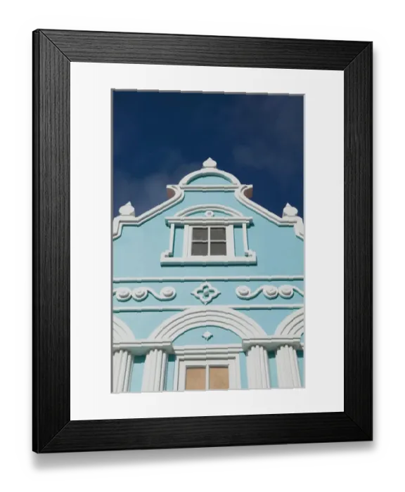 Framed Print : ABC Islands - ARUBA - Oranjestad: Downtown Dutch Architecture Detail Framed Print : ABC Islands - ARUBA - Oranjestad: Downtown Dutch Architecture Detail