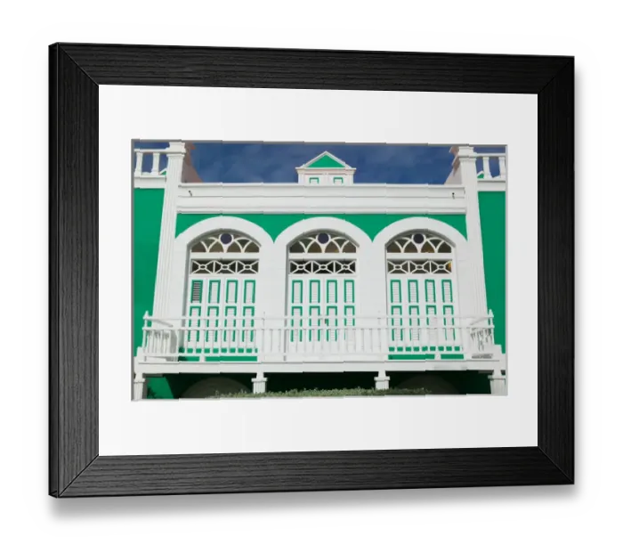 Framed Print : ABC Islands - ARUBA - Oranjestad: Former Home of Dr. Eloy Ahrends House (b. 1922) Framed Print : ABC Islands - ARUBA - Oranjestad: Former Home of Dr. Eloy Ahrends House (b. 1922)